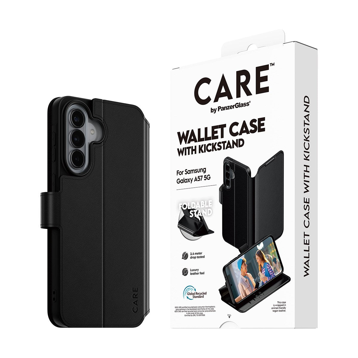 CARE™ by PanzerGlass® Wallet Case m. Kickstand Samsung Galaxy A57 5G